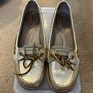 Used Gold Sperry’s Top Sider